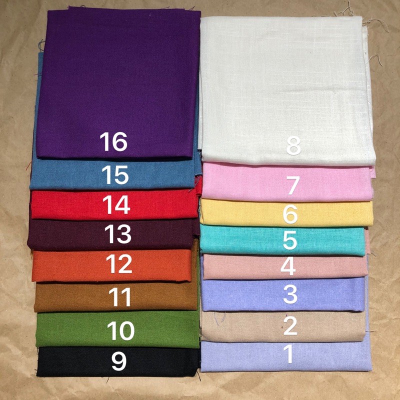 Vải thêu linen nhiều màu (khổ 1m5)