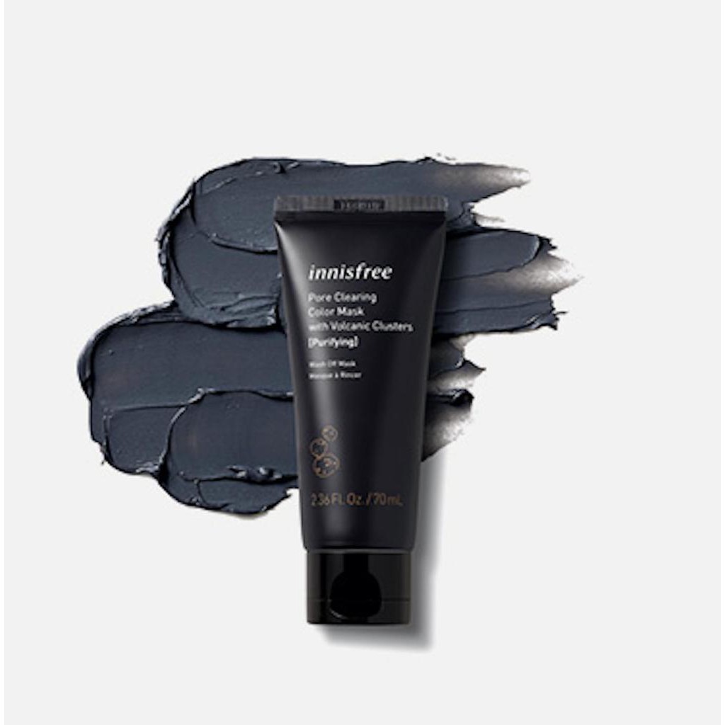 Mặt Nạ Đất Sét INNISFREE Tẩy Tế Bào Chết Làm Sáng Da (Màu Đen) - INNISFREE Volcanic Color Clay Mask Black – Purifying