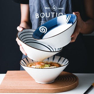Bát tô chén sứ ăn mì, ăn phở Ramen họa tiết phong cách Nhật Bản