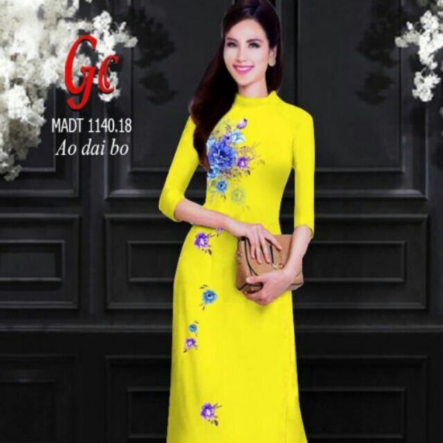 Vải áo dài hoa