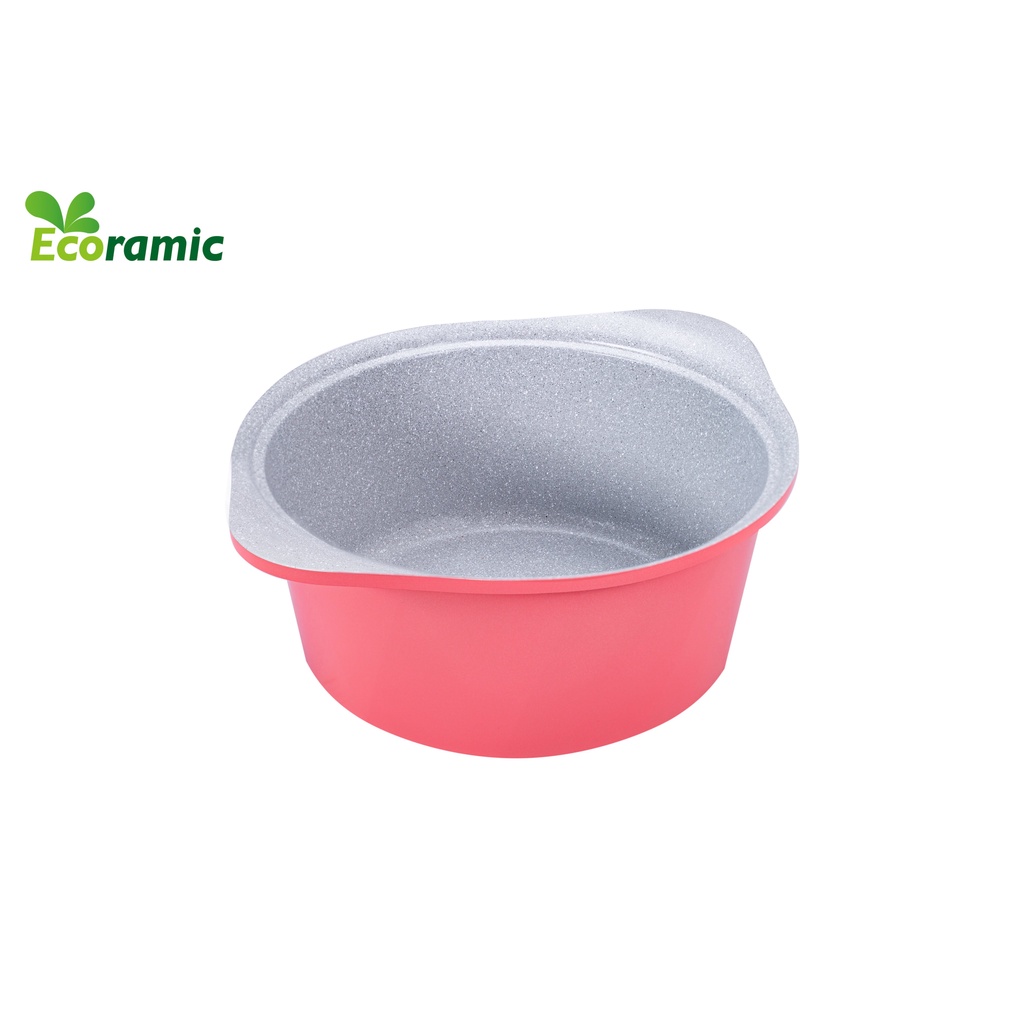 Bộ 3 nồi đúc từ ecoramic  kích thước 20cm, 22cm, 24cm sài trên mọi loại bếp /tặng kèm 1 cặp nhấc nồi silicon- mykit.vn