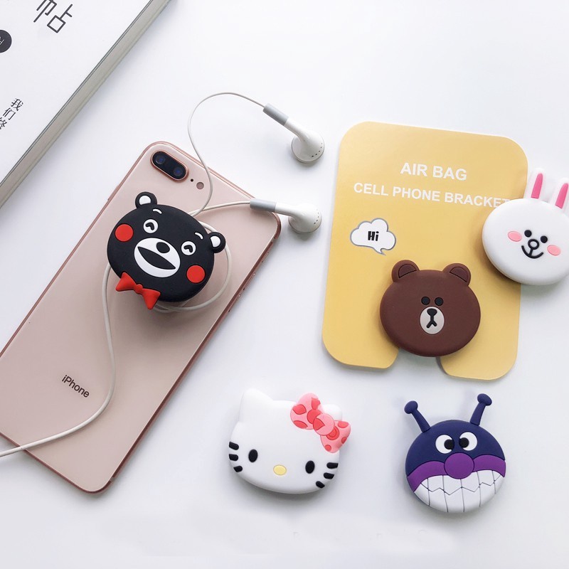 Vòng Nhẫn Đỡ Điện Thoại Hình Hoạt Hình Đáng Yêu