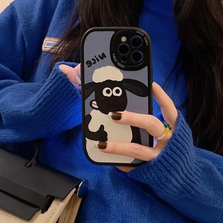 Ốp Điện Thoại Da Cừu Xanh Dương Cho iPhone 12 13 11 14 Pro Max X XS XR X