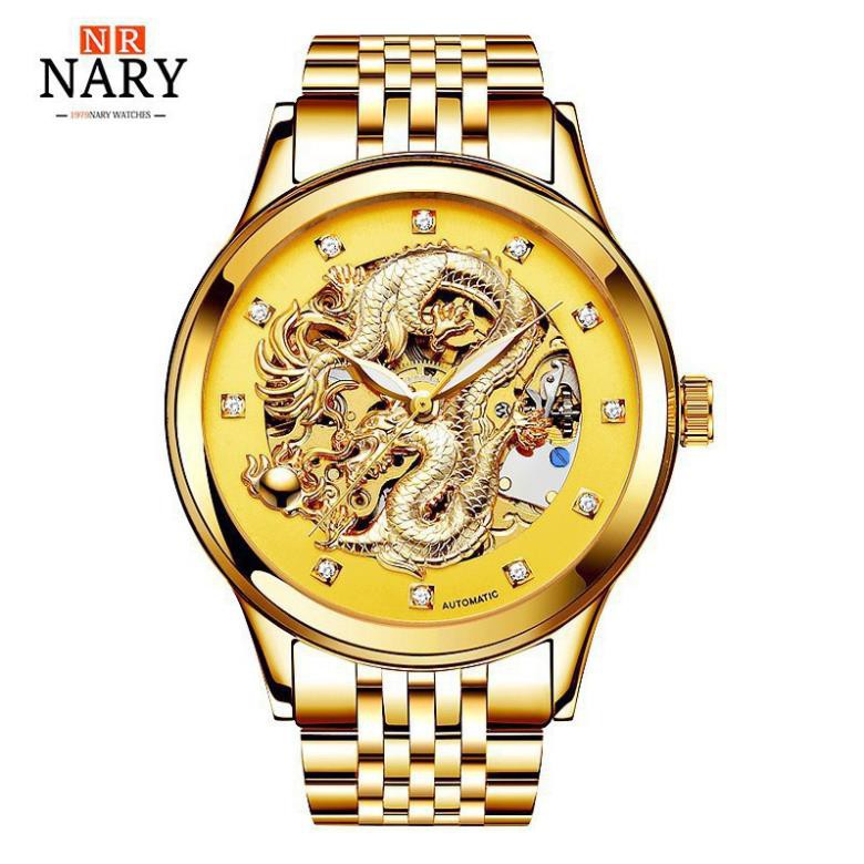 Đồng Hồ Nam Hình Rồng 3D Đẹp - Chạy Cơ Automatic Cực Sang Trọng và Đẳng Cấp + Tặng Vòng Phong Thủy Tỳ Hưu