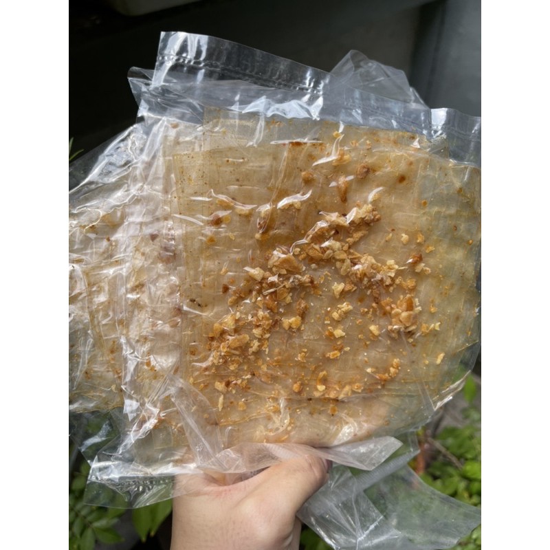 [Mã 77FMCGSALE1 giảm 10% đơn 250K] Bánh tráng muối nhuyễn tỏi xike ÍT CAY ép chân không- chính gốc Tây Ninh