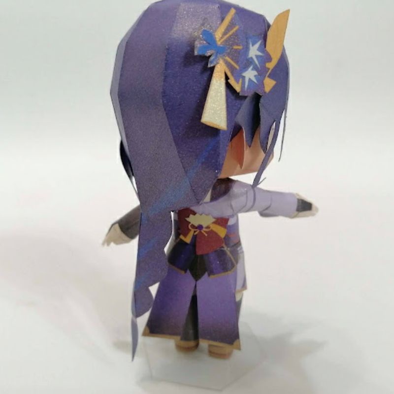 Mô hình giấy anime girl Chibi Raiden Shogun  game