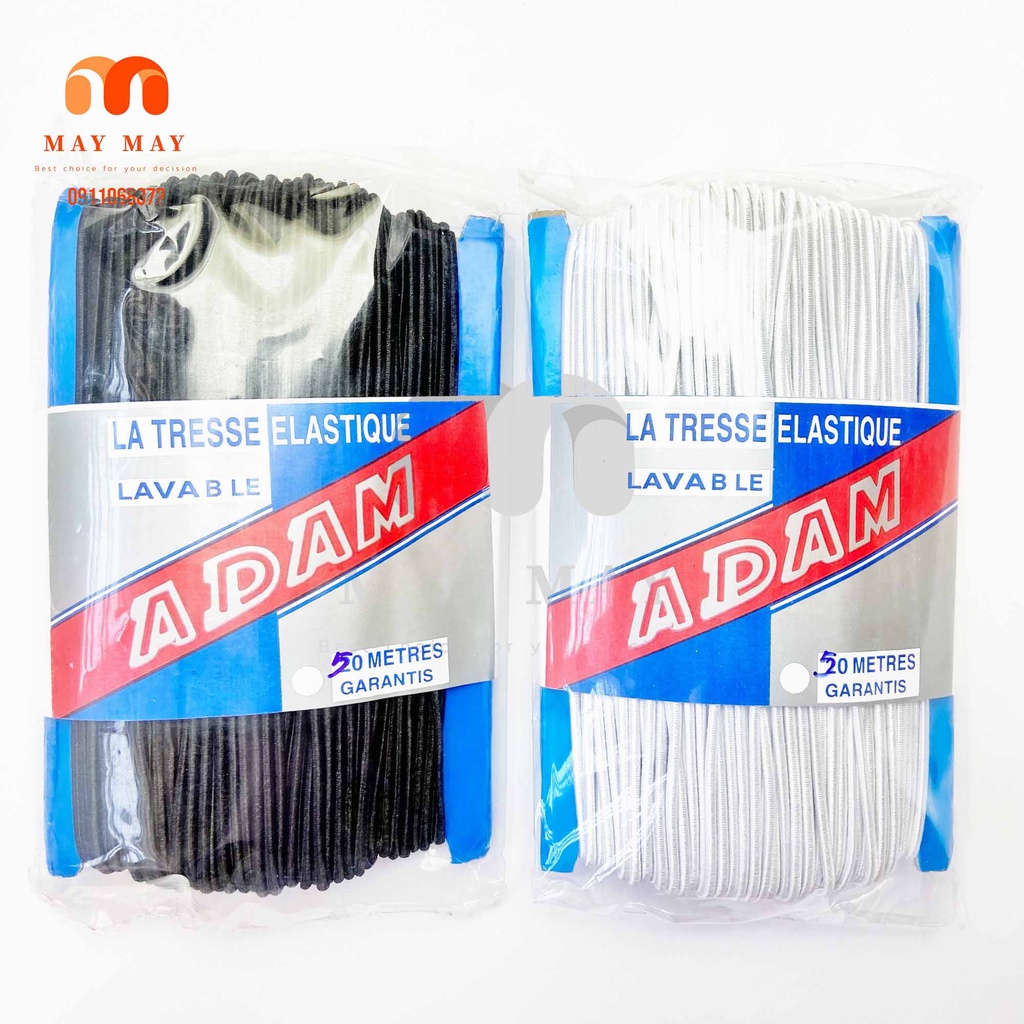 Thun tròn Adam bóng - 1 vĩ 50m 300