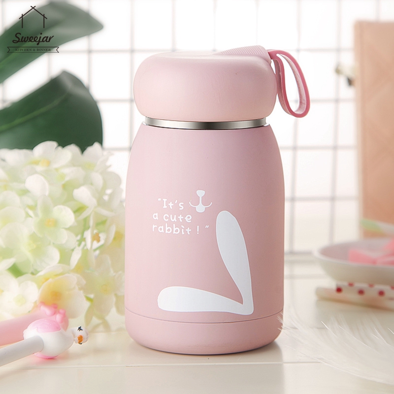 Bình Nước Giữ Nhiệt Bằng Thép Không Gỉ 304 Thiết Kế Dễ Thương