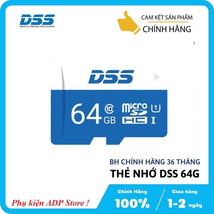 [FREESHIP] Thẻ Nhớ 32GB / 64G DSS Chính Hãng Cao Cấp - Tốc Độ Cao -Bảo hành 36 tháng