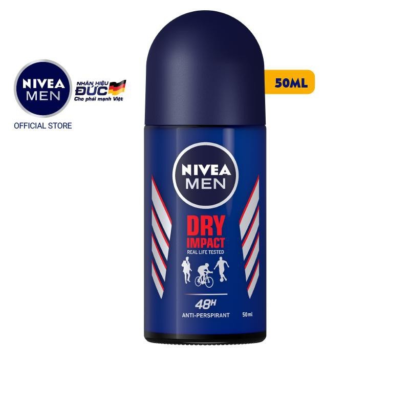 Lăn khử mùi Nivea Men  DRY IMPACT 50ml