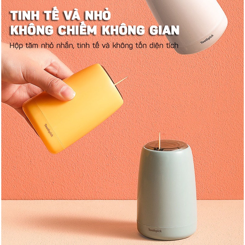 Hộp Đựng Tăm Nhấn Tự Động Lấy Tăm Thông Minh Cao Cấp Toothpick DOKEY99