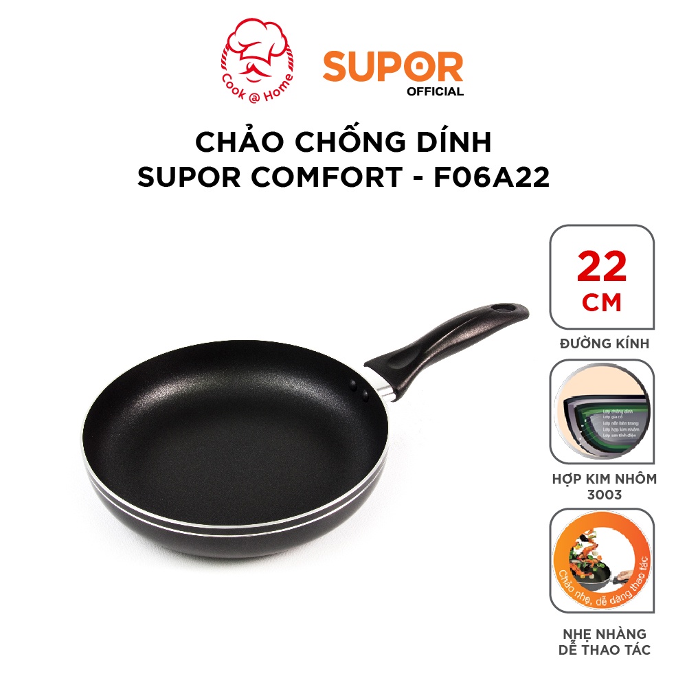 Chảo chống dính Supor Comfort F06A20 F06A22 F06A24 F06A26 F06A28 F06A30