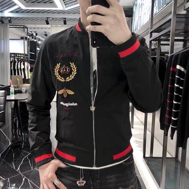 Áo khoác dù nam cao cấp giá rẻ thêu hình con ong TCS 36