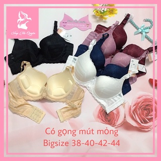 Áo lót mút mỏng có gọng, ren chìm không hằn không lộ- mút lót chân ngực chống chảy xệ hàng BIGSIZE