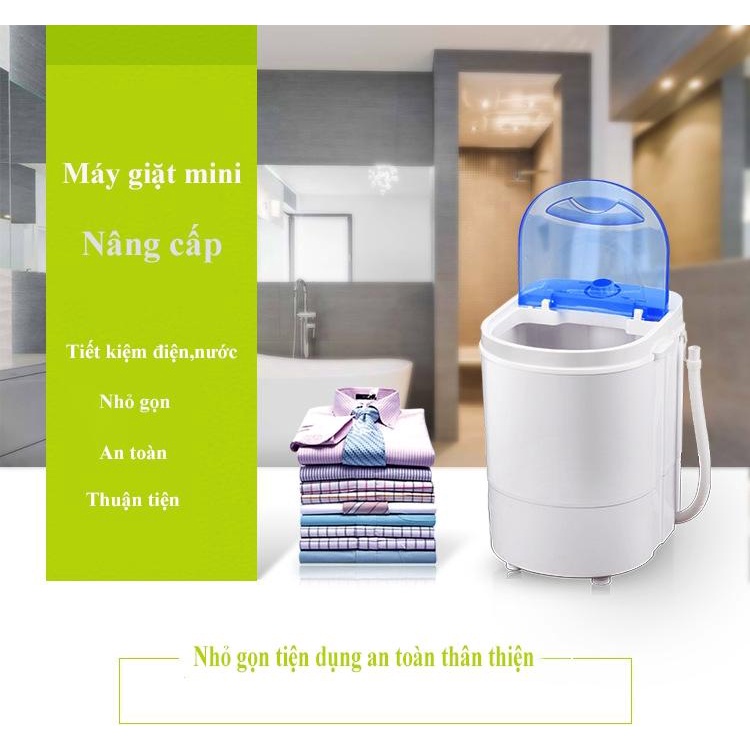 Máy giặt mini cao cấp Máy giặt vắt quần áo gia dụng mini Giá rẻ đặc biệt phù hợp dành cho học sinh sinh viên