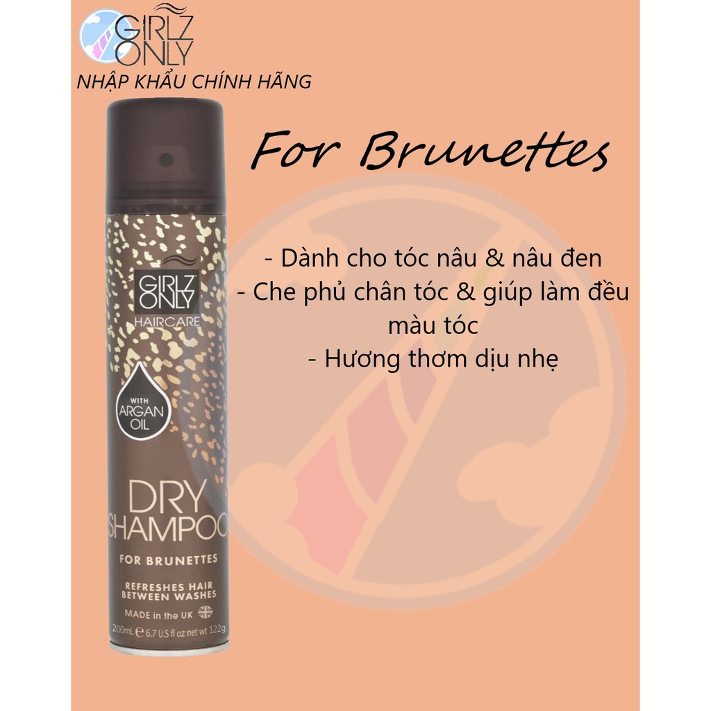 Dầu Gội Khô Girlz Only 200ml