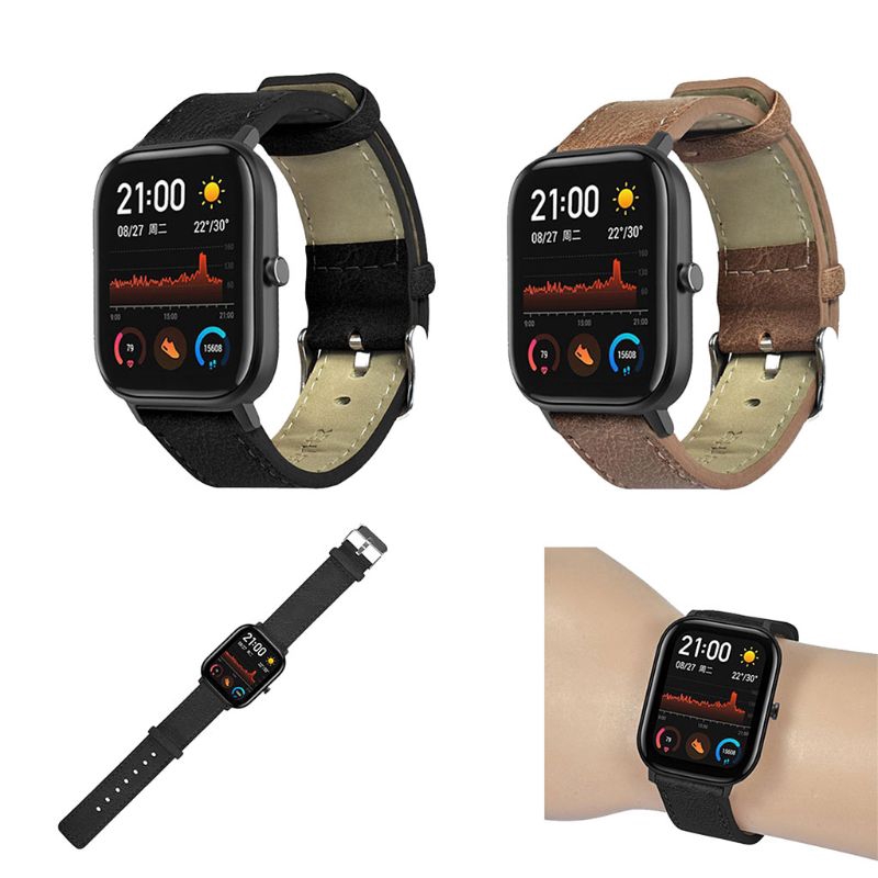 Dây đeo bằng da thật cho đồng hồ thông minh Huami Amazfit gts | BigBuy360 - bigbuy360.vn