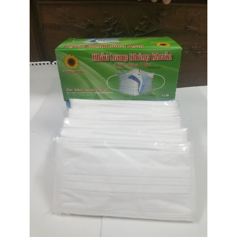 Khẩu trang kháng khuẩn 😷Freeship😷 Hướng Dương Xanh/Trắng/Hồng 3 lớp (50C) | BigBuy360 - bigbuy360.vn