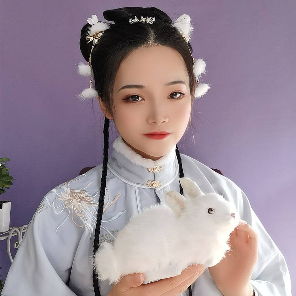 Kẹp Tóc Đính Quả Bông Dễ Thương Cho Nữ