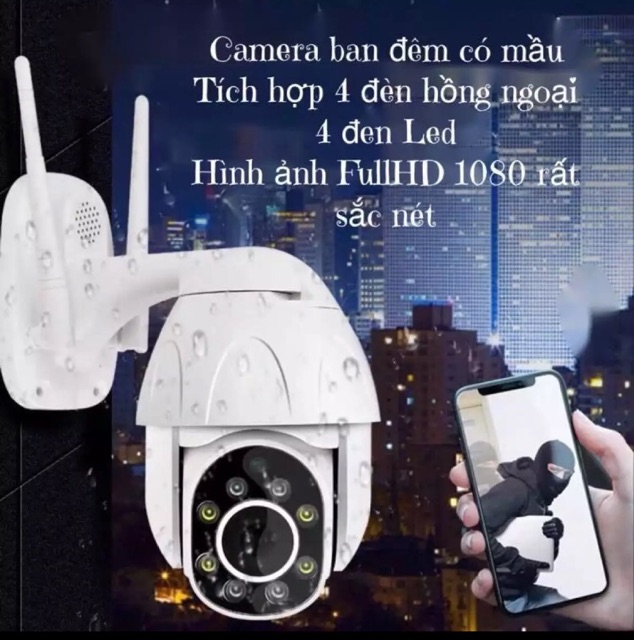 CAMERA IP FULL HD 1080 STARLIGHT CAMERA YOOSE IP ROBO GW-D08S 2.0 NGOÀI TRỜI