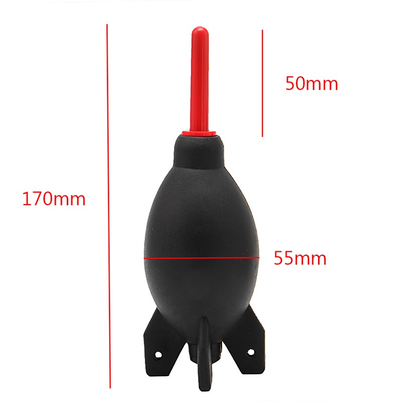 QUU DSLR Camera Lens Rubber Air Dust Blower Pump Cleaner Rocket Duster Cleaning Tool