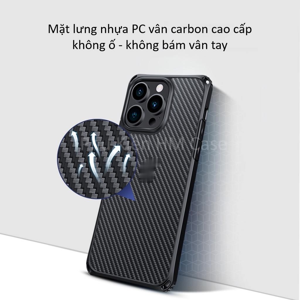 Ốp lưng XUNDD Carbon iPhone 13 Pro Max / 13 Pro / 13 / 12 Pro Max / 12 Pro / 12 / 11 Pro Max / 11 Pro / 11, Chống Sốc