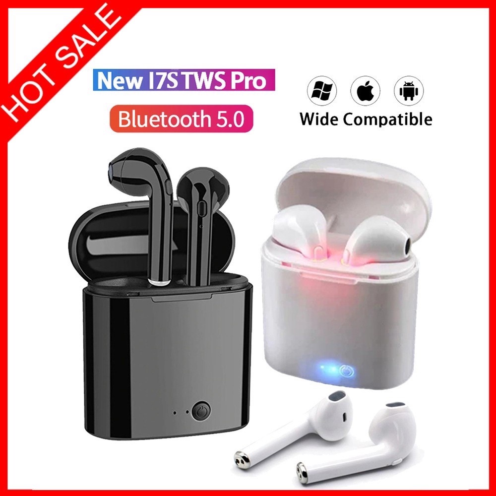 Tai Nghe Bluetooth Không Dây I7S TWS Có Hộp Sạc Cho Tất Cả Các Loại Điện Thoại Thông Minh / Máy Tính Bảng