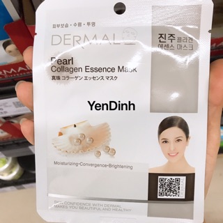 Mặt nạ chiết xuất từ collagen và ngọc trai Dermal Pearl Collagen Essence Mask