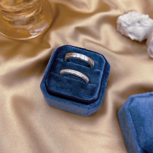 Nhẫn Cặp Đôi bạc khắc tên tình yêu nam nữ cao cấp NC010 - Trang Sức MINA JEWELRY