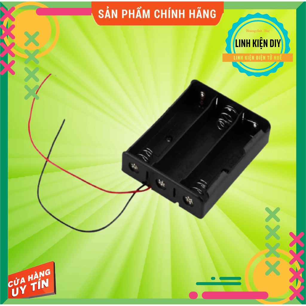 Hộp Pin 18650 3 CELL khay pin 18650 3 CELL kèm dây