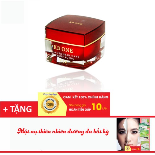 [Chính hãng] KEM ngừa NÁM, DƯỠNG TRẮNG DA CAO CẤP KB ONE (VIP ĐỎ) 15g Tặng mặt nạ