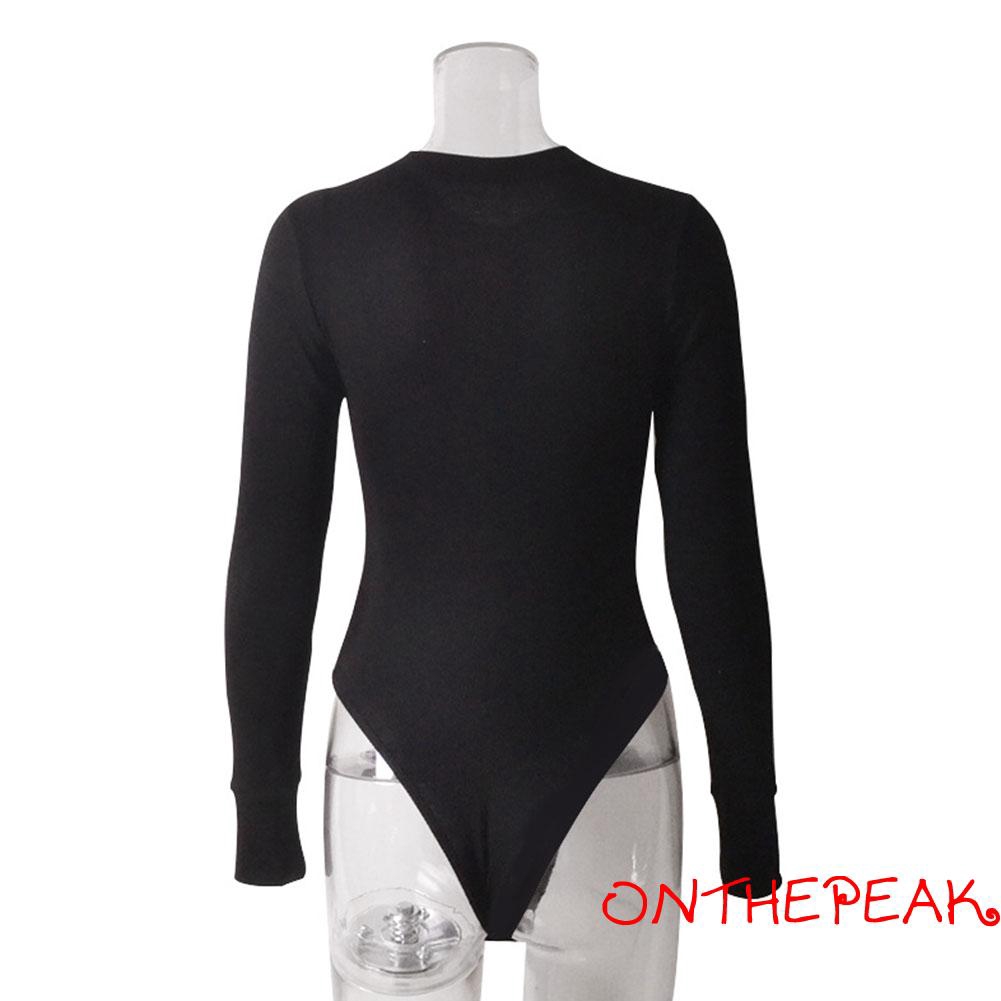 Jumpsuit Tay Dài Màu Trơn Gợi Cảm Cho Nữ | BigBuy360 - bigbuy360.vn