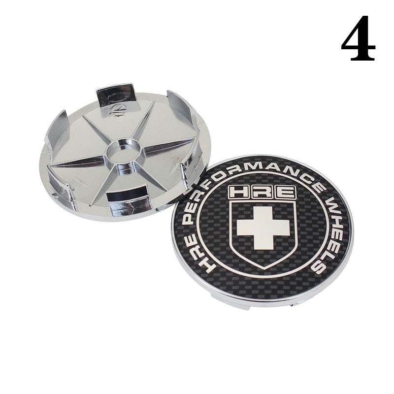 4pcs HRE Racing Badge 68MM/62MM Wheel Center Hub Caps Center Cap For Rims With HRE Logo Sticker Wheel HubCap Car Accessories