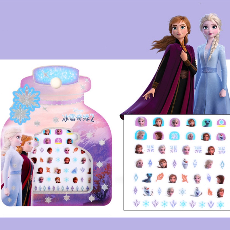 Hình Dán Móng Tay Disney Công Chúa Dễ Thương Akkku