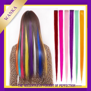 Tóc nối giả Wanka nhiều màu sắc trẻ trung tùy chọn cho nữ