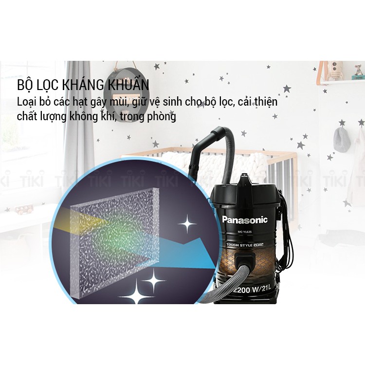 Máy Hút Bụi Công Nghiệp Panasonic PAHB-MC-YL635TN46 (2200W) - Hàng Chính Hãng