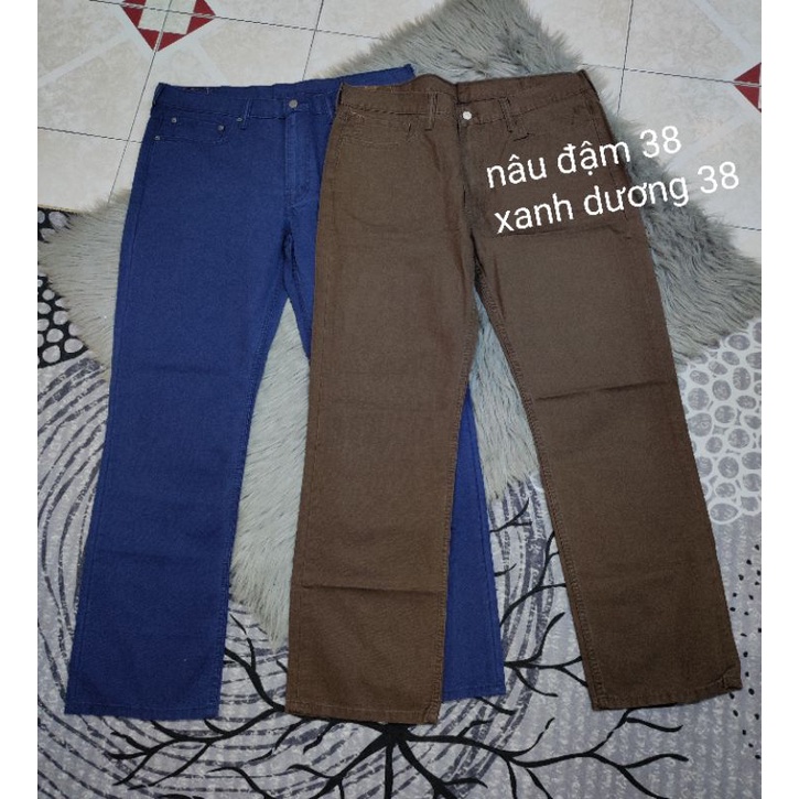 Quần kaki nam hàng xuất dư Cambodia phom straight/ống đứng/bigsize