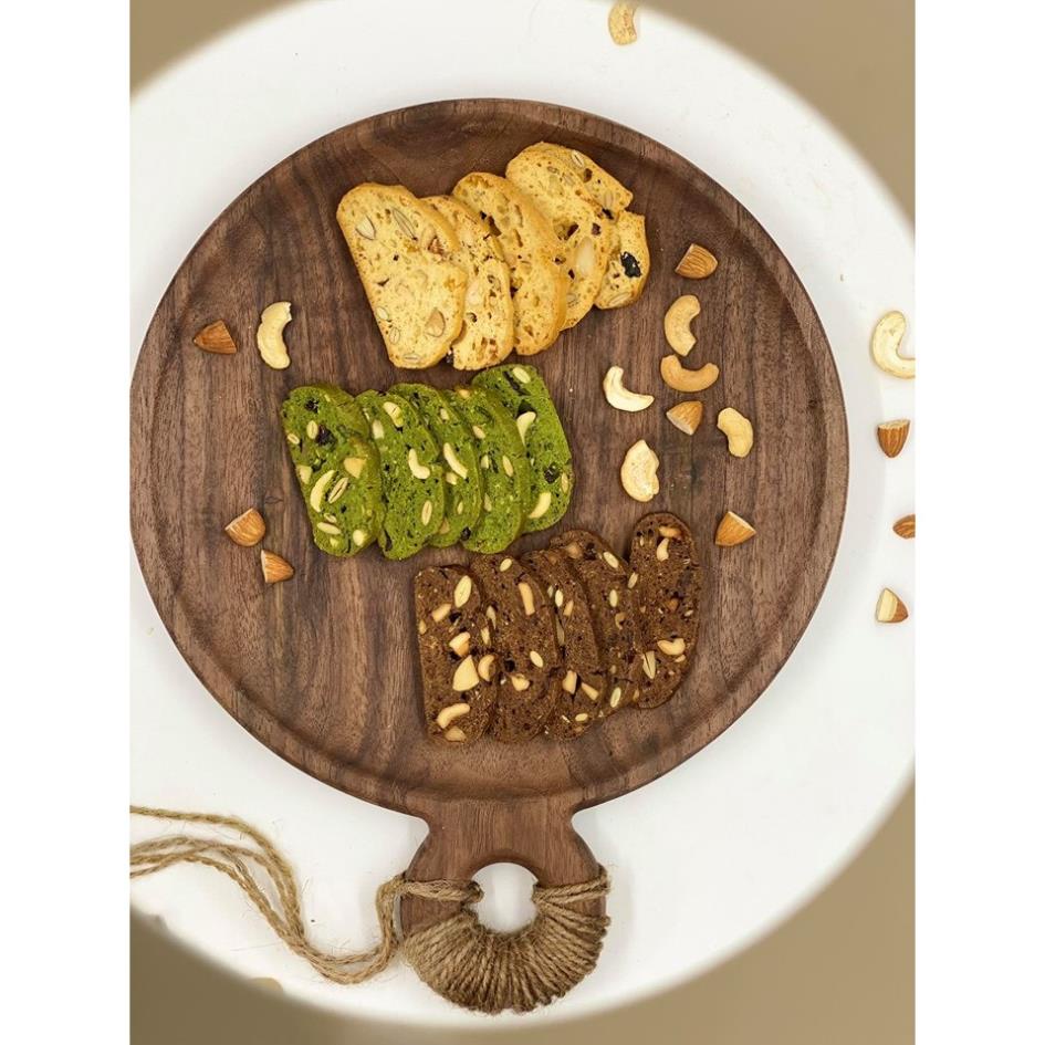 Bánh BISCOTTI 500gram nguyên cám mix  vị MinnaFood, bánh ăn kiêng giảm cân không đường dành cho người béo BCT03 | BigBuy360 - bigbuy360.vn