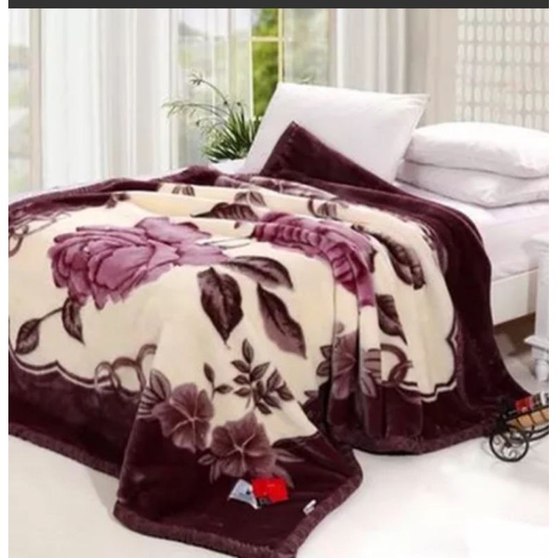 Chăn Nhung 2 Lớp Nặng Gần 2 Kg Dày Đẹp Được Chọn Mẫu Chăn Mùa Đông
