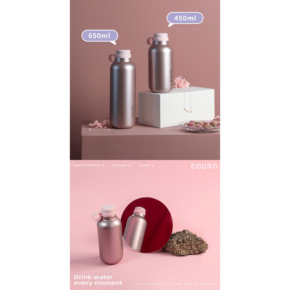 Bình Nước Giữ Nhiệt Bằng Thép Không Gỉ 450ml / 650ml