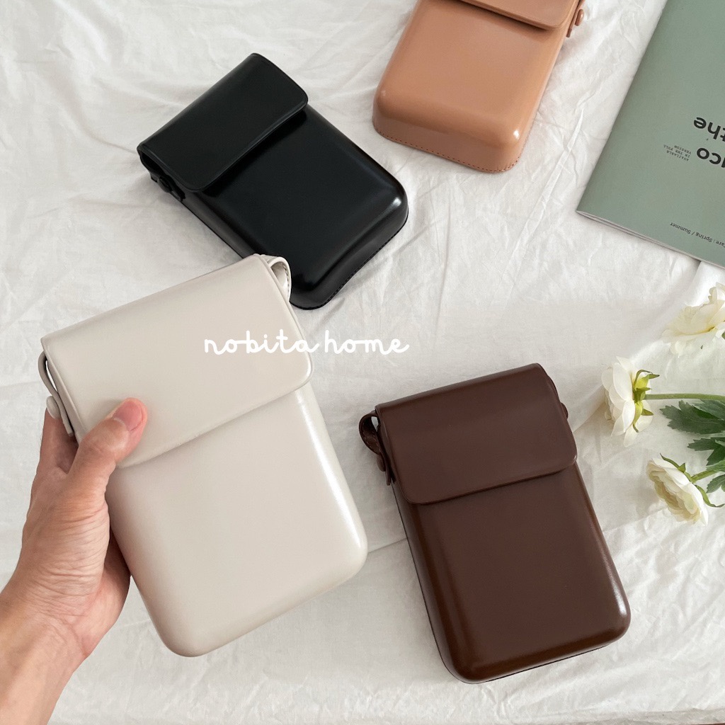 NOOBITA - Túi da hộp chữ nhật đeo chéo 7734