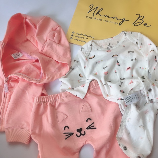 Bộ nỉ Carter 3 chi tiết