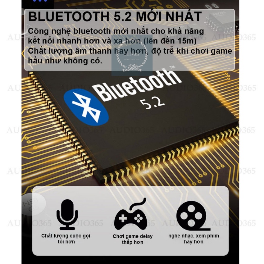 Tai Nghe Bluetooth  S10 Pro Có Vân Tay , Kiêm Sạc Dự Phòng 2200mAh Bản Quốc Tế Pin Cực Trâu - HiNan Shop