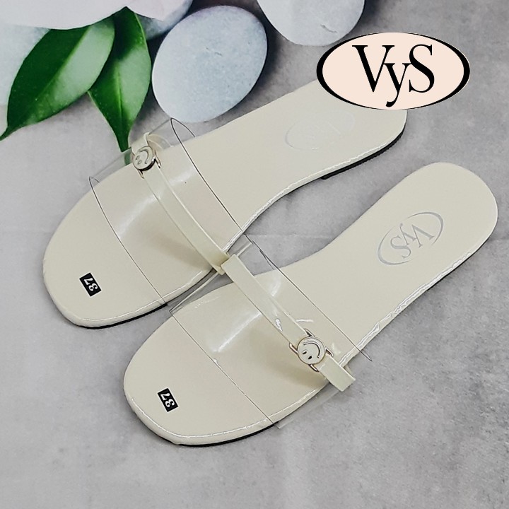 Dép lê bệt nữ quai ngang khóa mặt cười xinh xắn thời trang VYS TA3961 (Nhiều màu)