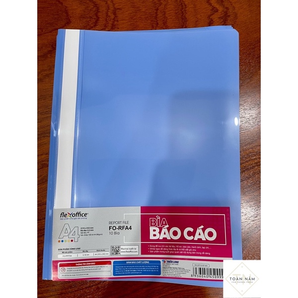 File đục lỗ mềm, bìa báo cáo A4 Flexoffice FO-RFA4 (Chuẩn hàng cty)