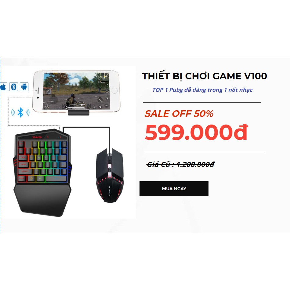 Full 1 bộ Bàn Phím Chơi Game Mobile PUPG , CALL OF DUTY , FREE FIRE HOT NHẤT 2020 | BigBuy360 - bigbuy360.vn