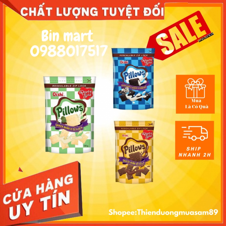 Oishi Pillows cac vị 100g