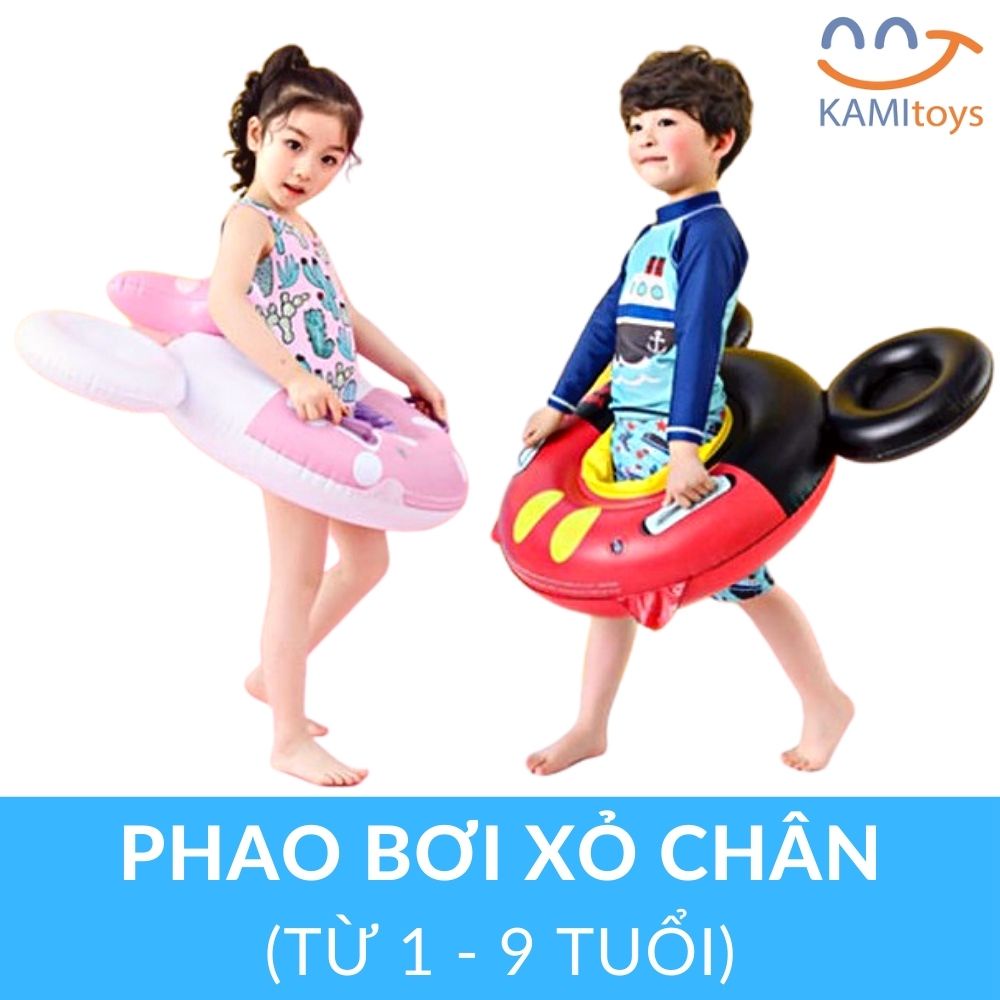 Phao bơi cho bé kiểu xỏ chân hoặc ngồi trên nước (1-9 tuổi) hình Thú dễ thương mã 50055