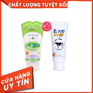 Sữa rửa mặt E100 🔥 CHÍNH HÃNG 🔥 Sữa rửa mặt E100 giúp da mịn màng hơn, trắng sáng hơn