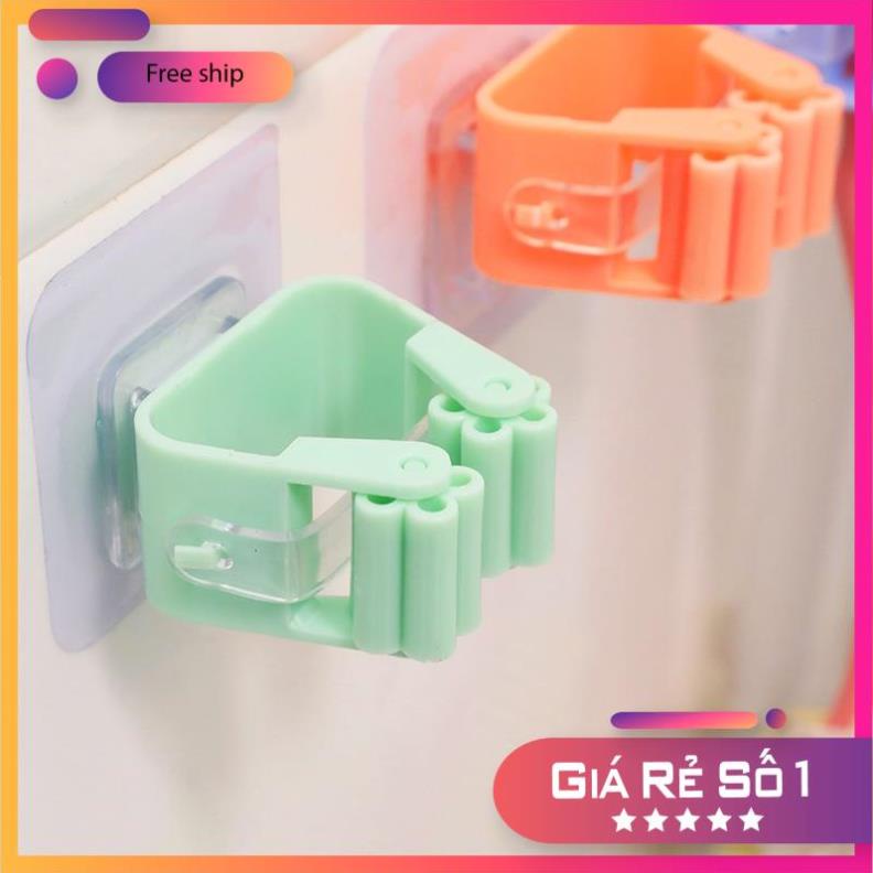 Móc Treo Chổi Dán Tường, Kẹp Cây Lau Nhà, Kẹp Chổi Dán Tường chịu lực 5kg